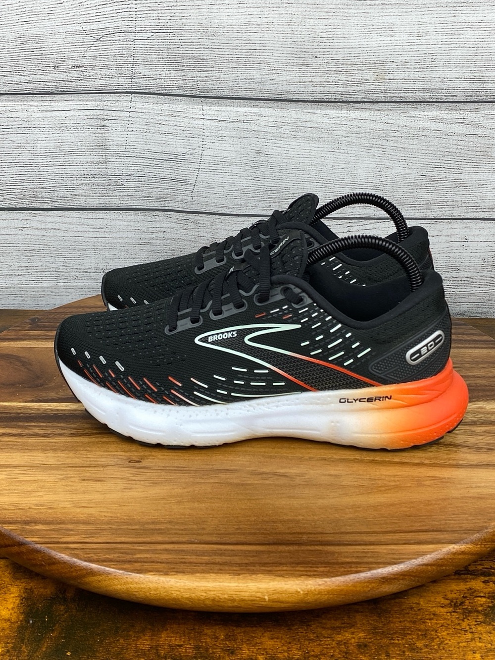 Brooks Glycerin 20 Black Opal Orange Road Running Shoe 1203691B045 Women’s 8.5 B